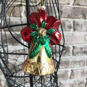Christmas Poinsettia Ornament Holiday Winter New